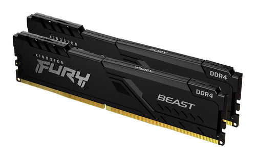 Kingston Technology FURY 32GB 3200MT/s DDR4 CL16 DIMM (Kit of 2) 1Gx8 Beast Black Kingston Technology FURY 32GB 3200MT/s DDR4 CL16 DIMM (Kit of 2) 1Gx8 Beast Black
